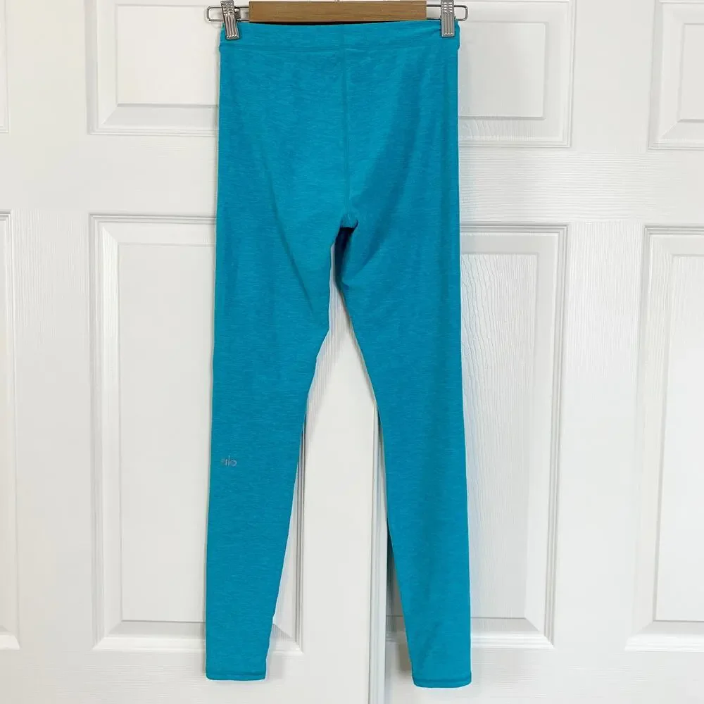 Alo Yoga High Rise Waist Alosoft Legging Bright Aqua Heather Size